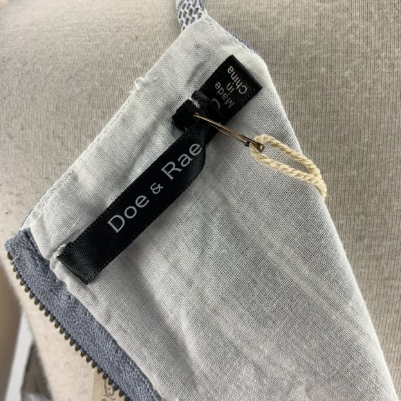 Doe & Rae Crop Top  S M L Blue White Stripe Nordst - Picture 5 of 6